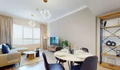 شقة بغرفة نوم وصالون للإيجار